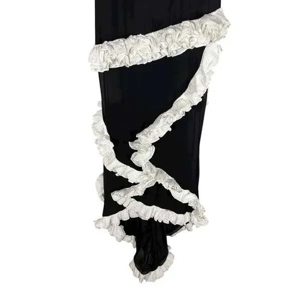 NBD Wisteria Gown Maxi Dress Ruffle Detail Formal Statement Party Gala Event XXS